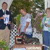 Triscuit, an Adele daughter, winning a 5pt Specialty major under Hound Breeder Judge David Miller